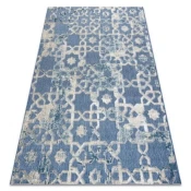 eoshop Preproga Strukturna SOLE D3881 Okras - ravna vez modra/bež ( - Velikost: 200x290 cm)