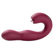 Joi Pro - Remote Control Rotating Head G-spot Vibrator & Clit Licker Maroon