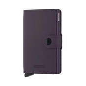 Kožni novcanik Secrid Miniwallet Matte Dark Purple boja: ljubicasta