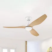 Westinghouse LED stropni ventilator 7316140, DC, tih, 132 cm - Dnevna soba/jedilnica - Sodobni - javorjeva barva, bela mat, opal - Plastika