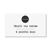 Personal Kartica kot povabilo za mizo - Minimalism Ljubezen Izberite količino: 1 kos - 10 kos