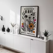Wallity Dekorativna uramljena slika, 35x45cm, Šarena