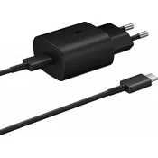 Samsung BRZI POLNILEC EP-TA800XBE Super Fast Charge (Type C) i podatkovni kabel EP-DA905BBE (Type C - Type C) - crn (bulk)