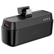 Mini power bank XO PR244 z Lightning, 5000 mAh, 20W – črn