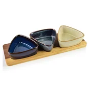 Mondex Deska za serviranje Les s skodelicami (akacija) MODERN KITCHEN 28x9,5 cm multikolor 1 kpl, (5000179469)