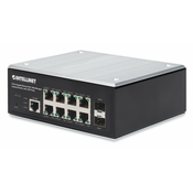 Intellinet 508278 mrežni prekidac Upravljano L2+/L3 Gigabit Ethernet (10/100/1000) Podrška za napajanje putem Etherneta (PoE) Crno