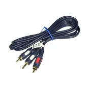 3,5-2RCA kabel s kapljičastim vtičem JKR50 2,5 m