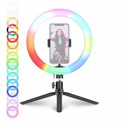 LED Ring Lamp 12 RGB with stand ()