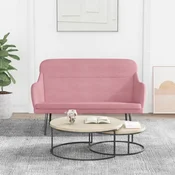 vidaXL Klop roza 110x76x80 cm žamet