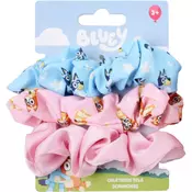 Disney Bluey Scrunchies satenasta elastika za otroke 3y+ 3 kos