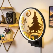 Opviq Zidna lampa, Crno-Bakar