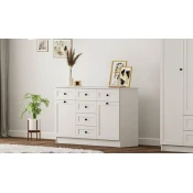 Hanah Home Komoda Rb-168-04-001, 130x85x43 cm, Bela