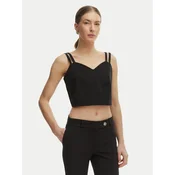 Rinascimento Top CFC0127891003 Črna Slim Fit