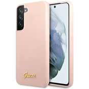 Guess GUHCS22MLSLMGPP S22+ S906 pink hardcase Silicone Script Metal Logo (GUHCS22MLSLMGPP)