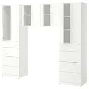LASTARE Pohištveni sestav, bela, 240x42x201 cm