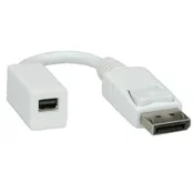 ROLINE Roline 12.03.3132 DisplayPort / Mini-DisplayPort adapter  bela  0.15 m, (20426597)