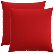 vidaXL Prevleka za blazino 2 kos HEERLEN Rdeča 80 x 80 cm Blago