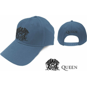 Queen Unisex Baseball Kapa Black Classic Crest Denim Blue