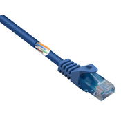 Renkforce Renkforce RF-5043860 RJ45 omrežni kabel\, Patch kabel CAT 5e U/UTP 1.00 m modra z zaščitnim zapornim zatičem\, brez halogena 1 kos, (20446705)