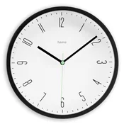 slomart Stenska ura Capri, 25 cm, črna