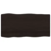 Vidaxl Mizna plošča te. rjava 100x50x(2-4)cm obdelana trdna hrastovina