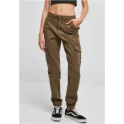 Womens cotton twill trousers olive