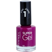 Rimmel Super Gel Step 1 gel lak za nokte bez korištenja UV/LED lampe nijansa 025 Urban Purple 12 ml