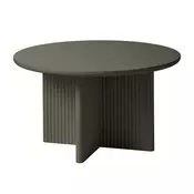 Kaki zelena okrogla klubska mizica o 80 cm Palma – Unique Furniture