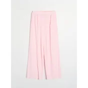 Sinsay - Široke pantalone sa mešavinom lana - pastelno roze