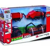 Bburago 10cm Farm tractor Gift Set - Fendt 1050 Vario s 3 prikolicami