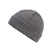 Short cuffed knitted hat h.Grey