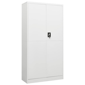 vidaXL Omara s ključavnico bela 90x40x180 cm jeklo