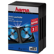 Hama DVD Prazni ovitki Multi 6 DVDs, 3 črna 6 DVDs (D x Š x V ) 136 x 26 x 191 mm Hama