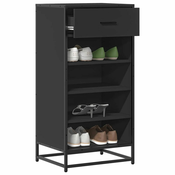 Stalak za cipele crni 48x38x97,5 cm izradeno drvo