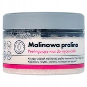 MANUFAKTURA PIĘKNA Raspberry Praline pena za umivanje telesa, piling 250 g