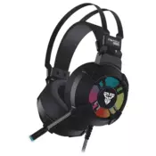 Igralne slušalke za igralce z mikrofonom, roza RGB PC HG11