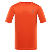 Mens quick-drying T-shirt ALPINE PRO BASIK spicy orange