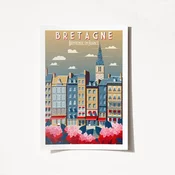 Wallity Poster Bretagne Bienvenue En France-1955, 42x59,4 cm