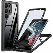 360° EXO ARMOR OVITEK ZA SAMSUNG S22 ULTRA Z BRALNIKOM TISKALNIKA