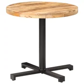 Vidaxl Bistro miza okrogla O 80x75 cm robusten mangov les