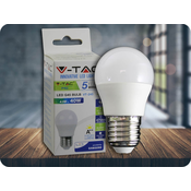 V-TAC E27 LED žarulja 4.5W, 470lm, G45, Samsung čip Barva světla: Hladna bijela