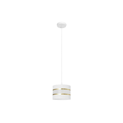 Luster na sajli HELEN 1xE27/60W/230V pr. 20 cm bijela/zlatna