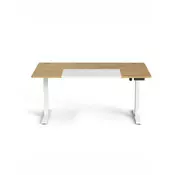 Songmics Višinasto nastavljiva pisalna miza 70x160x72-120 cm rumena