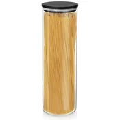 shumee Kuhinjska posoda za razsute prehrambene izdelke, steklo, s tesnilom, 1,5 l