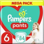 Pampers Pants pelene hlačice, Veličina 6, 15 kg +, 84 komada