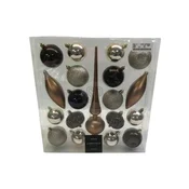 HOMESTYLING Božični okraski KO-CAN305240 set 19 kosov jantar