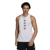 Pánské tílko adidas  Run Logo Tank White