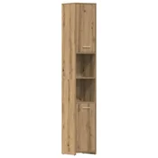 Vidaxl Kopalniška omarica artisan hrast 30x30x183,5 cm inženirski les