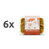 Wolfpack Kitchen kuhana zamrznjena hrana, piščanec in riž - 400 g 6 x 400 g