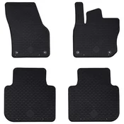 vidaXL Avto preproga 4 pcs Črna Škoda KODIAQ TDI TPE